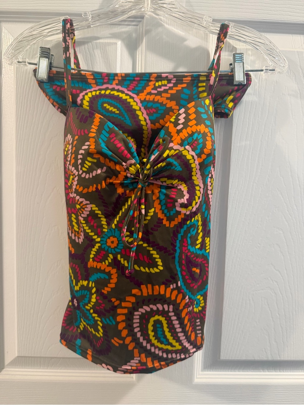 Victoria's Secret Brown Multicolor Paisley Tankini Set